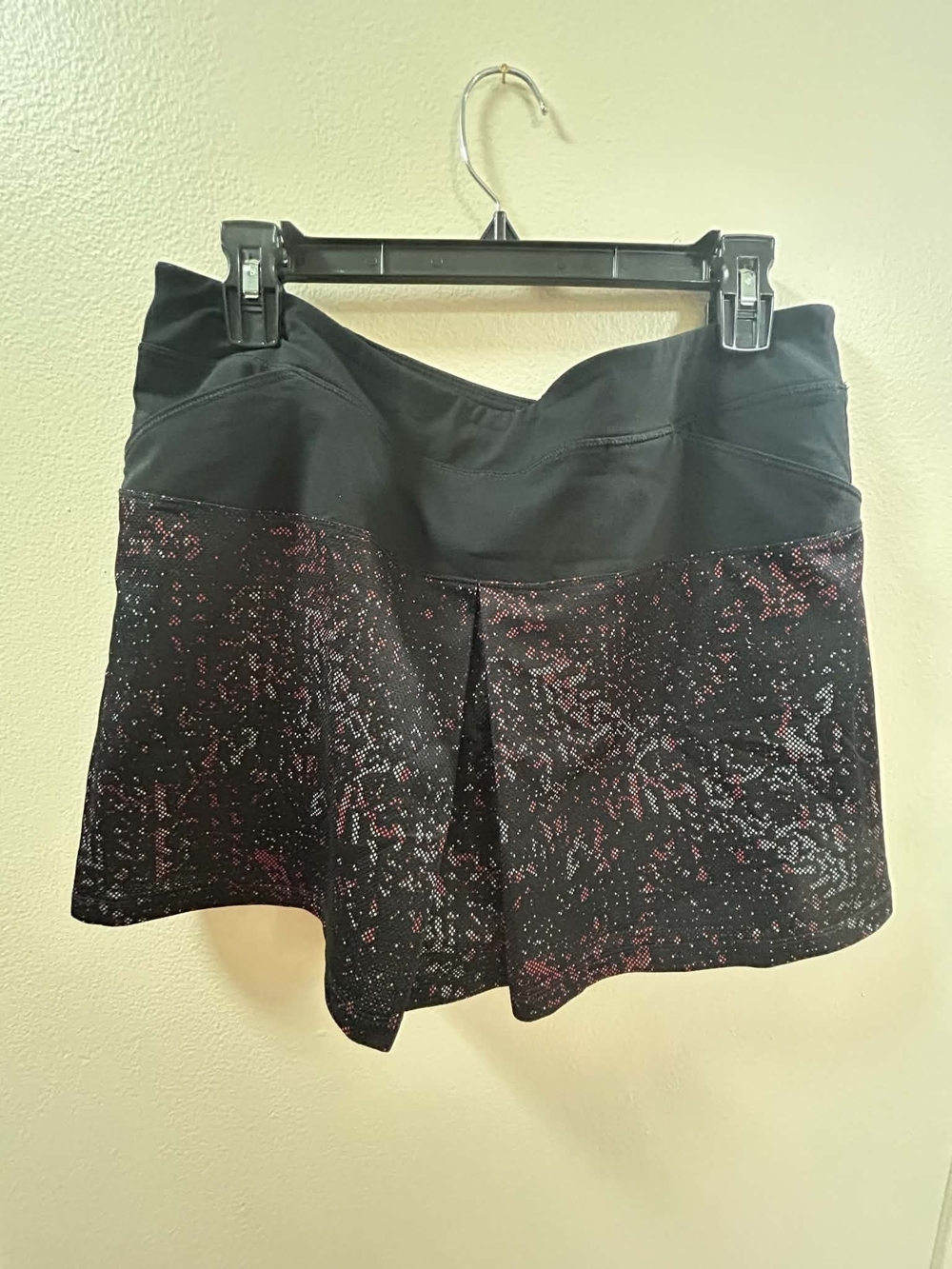 adidas Black Skort with Pink Sparkle Accents